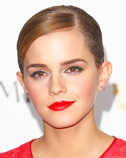 Classy Emma Watson Actors Painting By Numbers.png