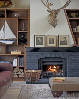 Classy Fireplace Painting By Numberss.png