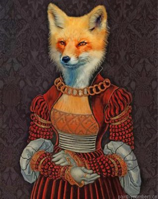 Classy Fox Lady Painting By Numbers.png