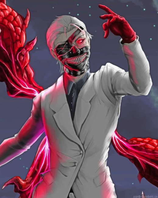 Classy Kaneki Painting By Numberss.png