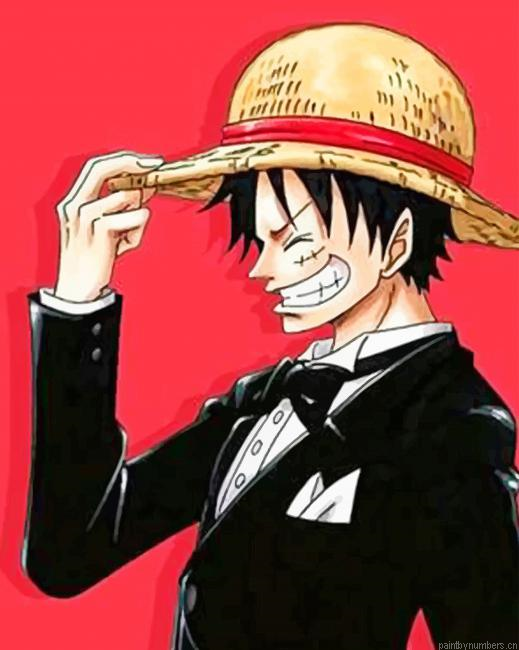Classy Luffy One Piece Animations Painting By Numberss.png