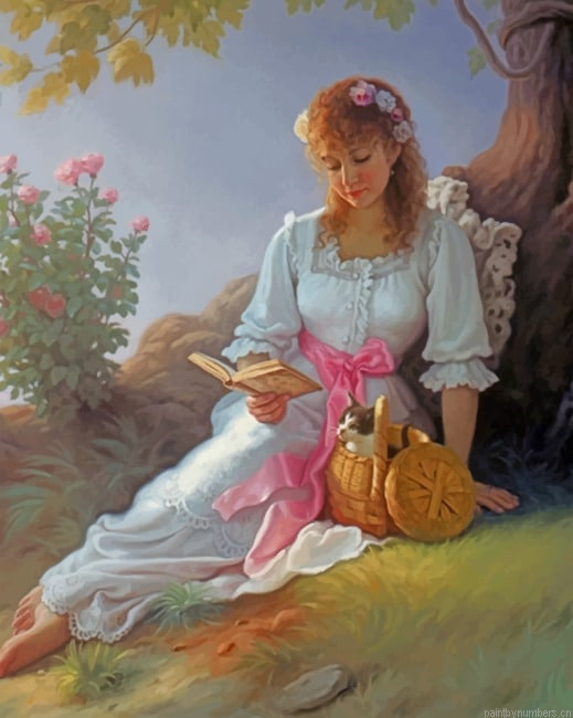 Classy Nerd Woman Painting By Numbers.png