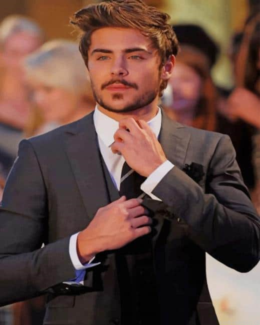 Clasy Suit Zac Efron Actors Painting By Numberss.png