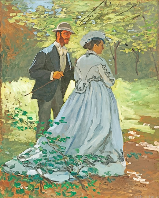 Claude Monet Bazille And Camille Painting By Numberss.png