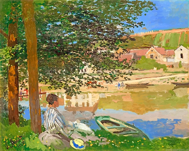 Claude Monet On The Bank Of The Seine Painting By Numberss.png