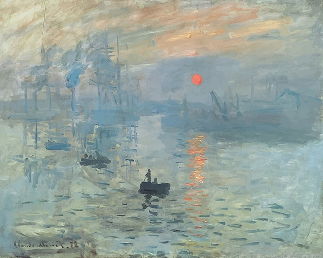 Claude Monet Sunrise Painting By Numberss.png