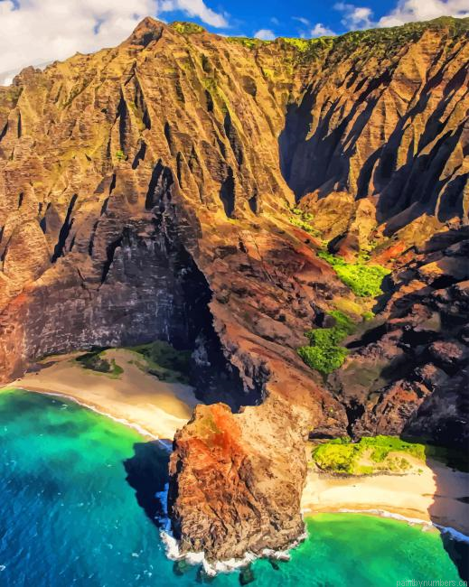 Cliffs Hawaii Seascapes Painting By Numbers.png