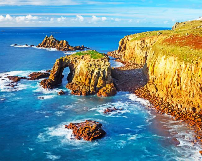 Cliffs Of England Cornwall Painting By Numberss.png