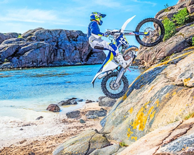 Climbing Motorcycle Rocks Painting By Numberss.png