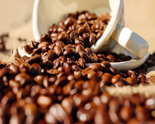 Coffee Beans Food Painting By Numberss.png