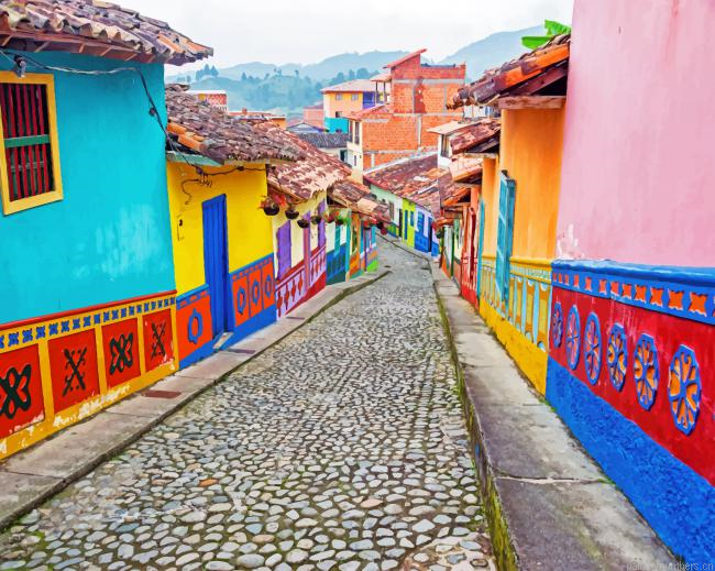 Colombia Traditional Houses Painting By Numberss.png