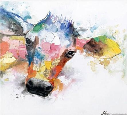 Colored Cattle Animals Painting By Numbers.png