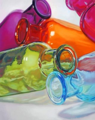 Colored Glass Bottles Painting By Numbers.png
