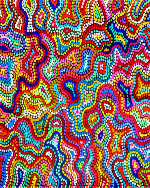 Colorful Aboriginal Art Painting By Numberss.png