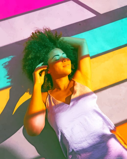 Colorful Afro Girl Painting By Numbers.png