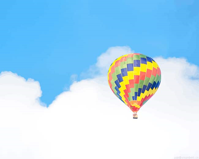 Colorful Air Balloon Up Painting By Numberss.png