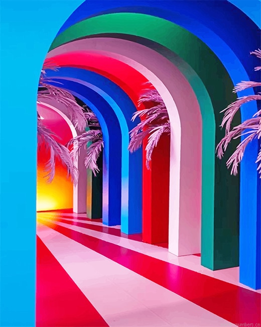 Colorful Arches Painting By Numbers.png