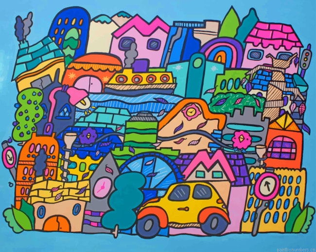 Colorful Art Painting By Numberss.png