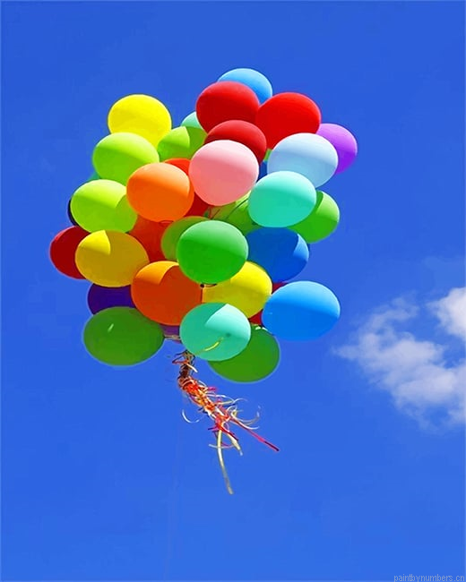 Colorful Balloons Painting By Numberss.png