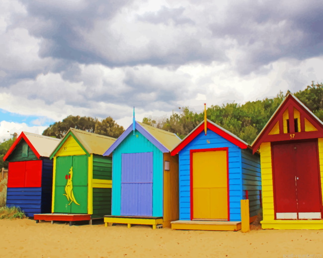 Colorful Beach Hut Painting By Numbers.png