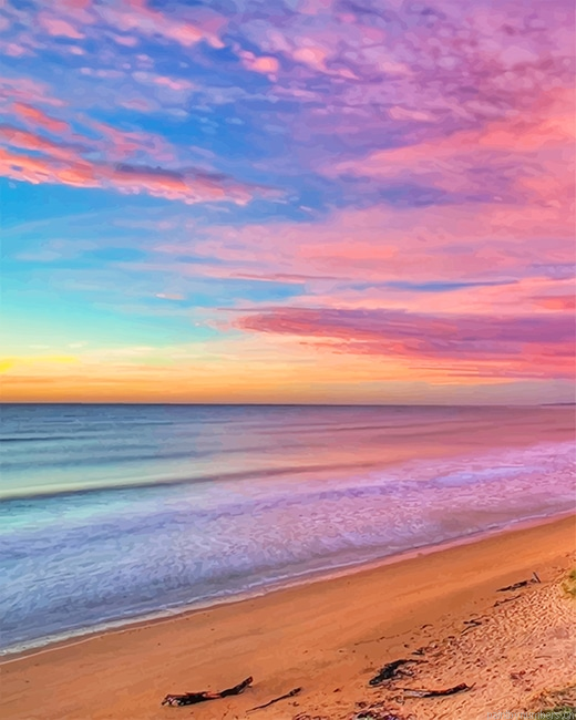 Colorful Beach Sky Seascapes Painting By Numbers.png