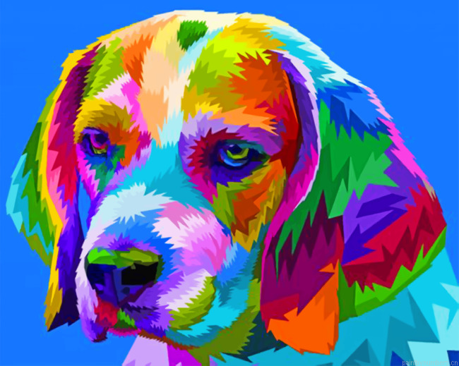 Colorful Beagle Painting By Numberss.png