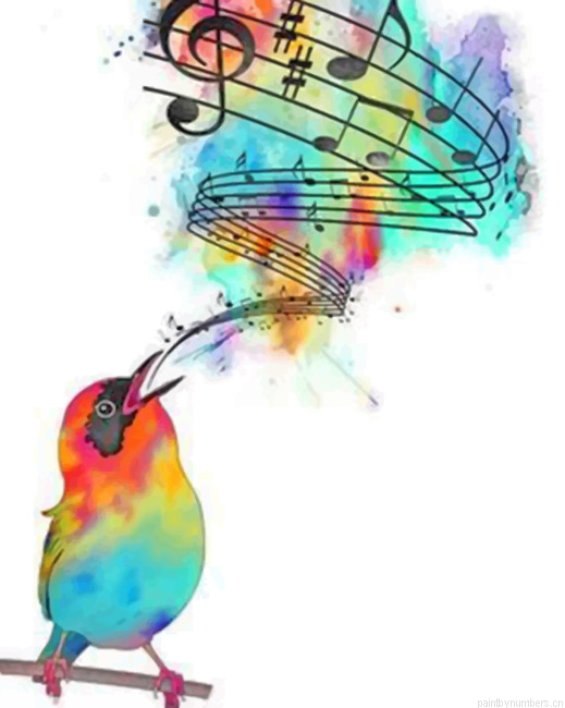 Colorful Bird Painting By Numbers.png