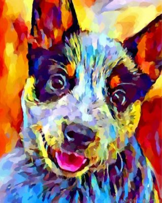 Colorful Blue Heeler Dog Painting By Numbers.png