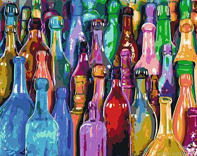 Colorful Bottles Painting By Numbers.png