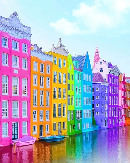 Colorful Buildings Painting By Numbers.png