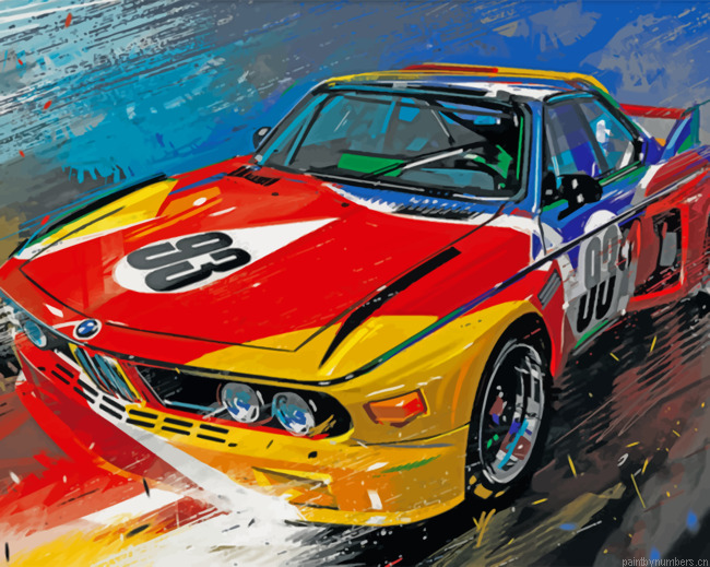 Colorful Car Painting By Numbers.png