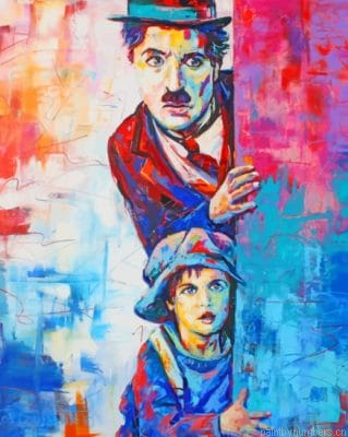 Colorful Charley Chaplin Painting By Numberss.png