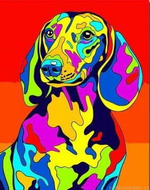 Colorful Dalmatian Dog New Painting By Numberss.png