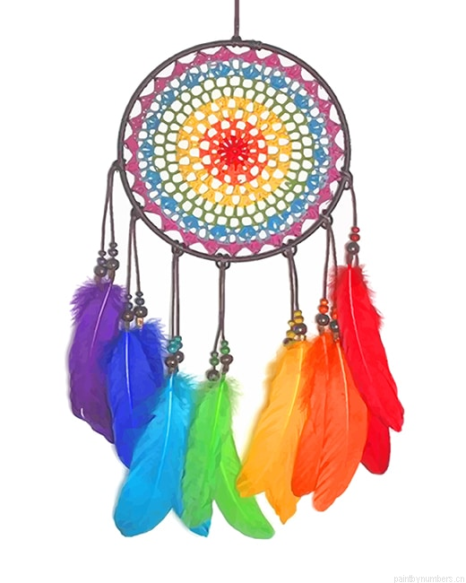 Colorful Dream Catcher Painting By Numbers.png