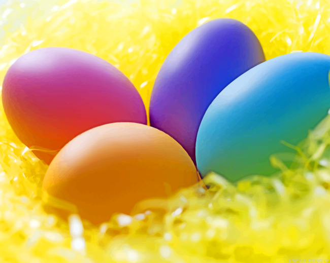 Colorful Easter Eggs Painting By Numberss.png