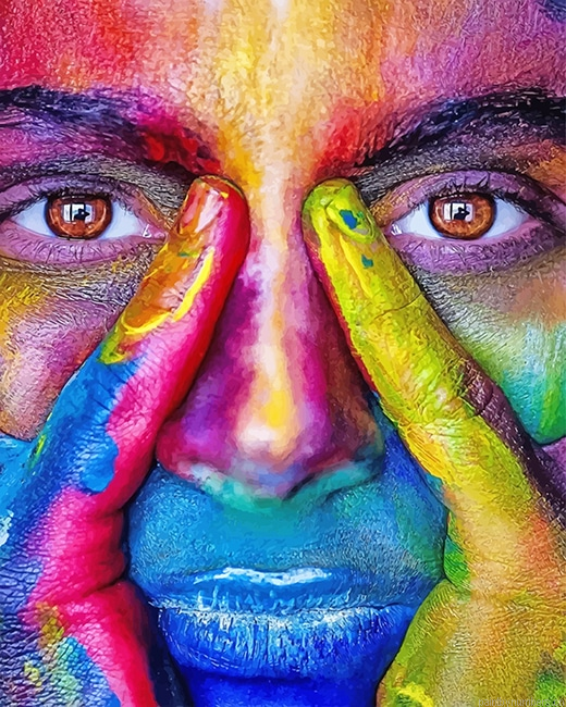 Colorful Face Painting By Numbers.png