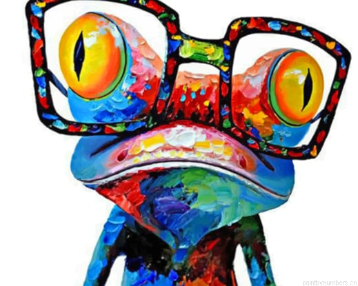 Colorful Frog Animals Painting By Numberss.png