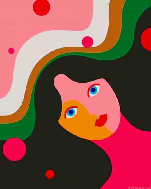 Colorful Girl Illustration Painting By Numberss.png