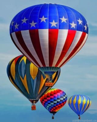Colorful Hot Air Balloons Painting By Numberss.png