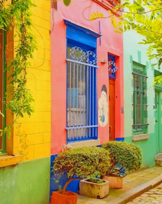 Colorful Houses Buildings Painting By Numberss.png