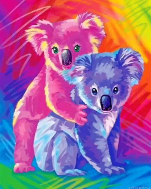 Colorful Koalas Painting By Numberss.png
