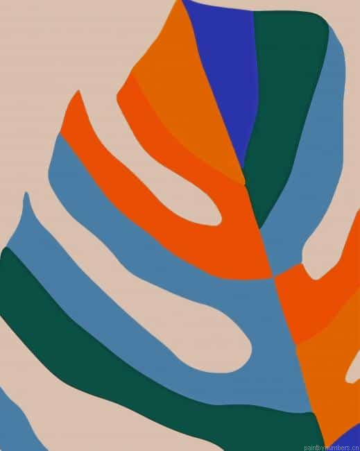 Colorful Leaf Painting By Numberss.png