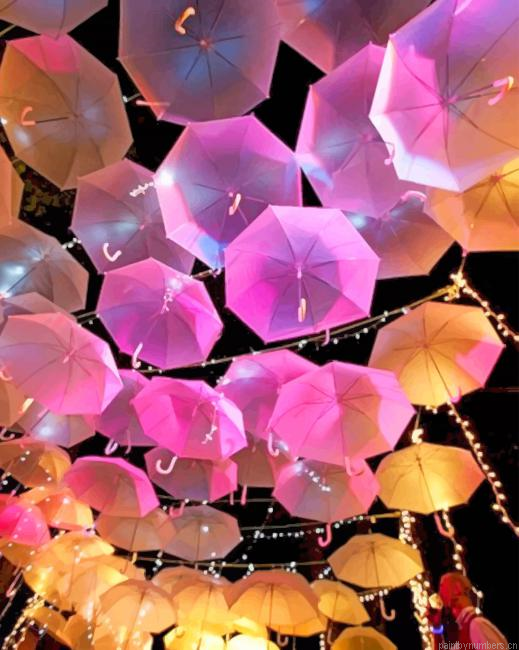 Colorful Led Umbrellas Painting By Numbers.png