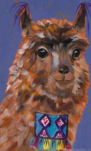 Colorful Llama Animals Painting By Numbers.png