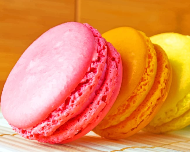 Colorful Macaroons Food Painting By Numberss.png