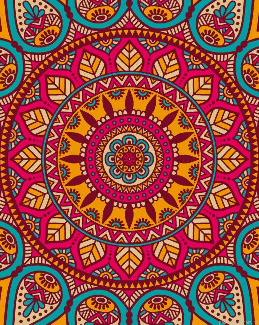Colorful Mandala Painting By Numberss.png