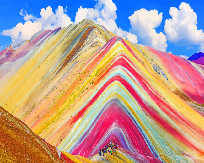 Colorful Mountain Painting By Numbers.png