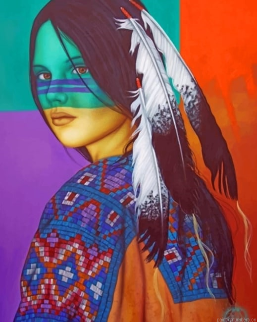 Colorful Native American Painting By Numberss.png