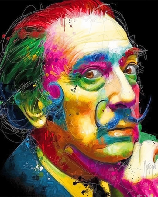 Colorful Salvador Dali Painting By Numbers.png