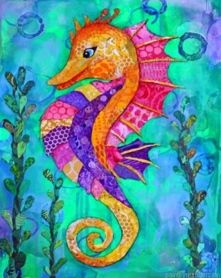 Colorful Seahorse Painting By Numbers.png